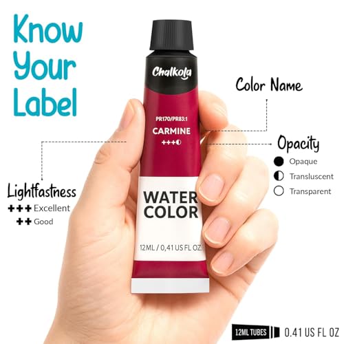Chalkola 64 Water Color Paint Set for Adults, Kids & Professional Artists - color: 64 Watercolor Set