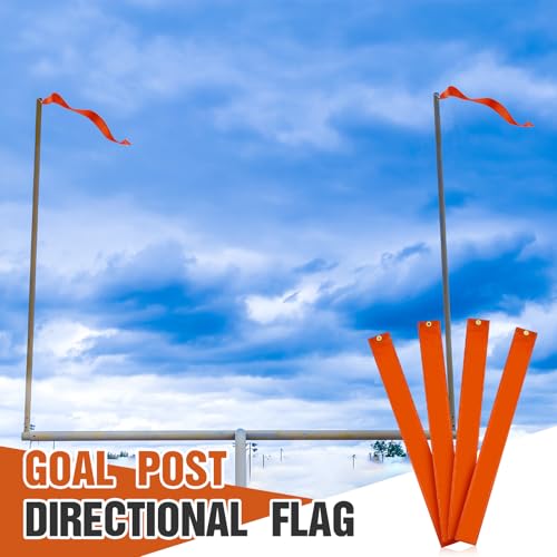 Mepase 4 Pack Football Goalpost Wind Flags, Training Directional Marker