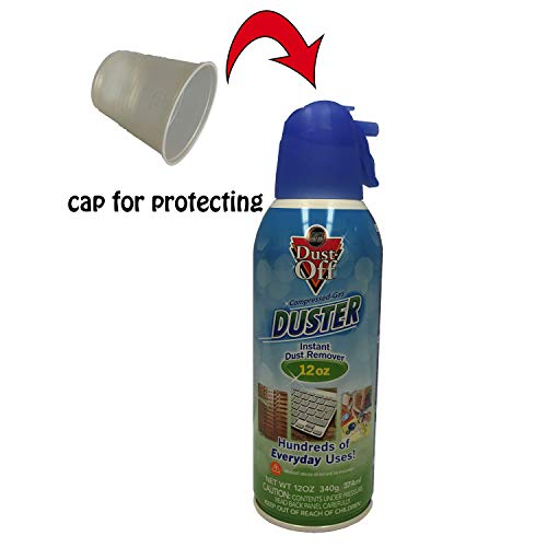Falcon Dust-Off Compressed Gas Duster for Electronics Devices, 12 oz Cans Last Extra Long, 3 Packs