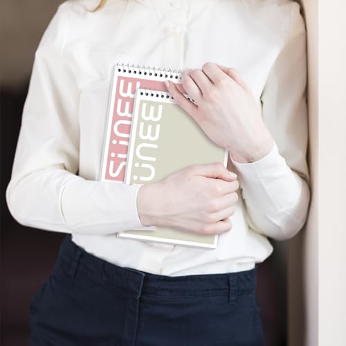 SUNEE Steno Pads 6x9 10 Pack, Gregg Rule, 60 Sheets, White Paper, Take Notes with Top Spiral Notebook, for School, University, College, Work, Office, Classic Color - style: 10 Pack