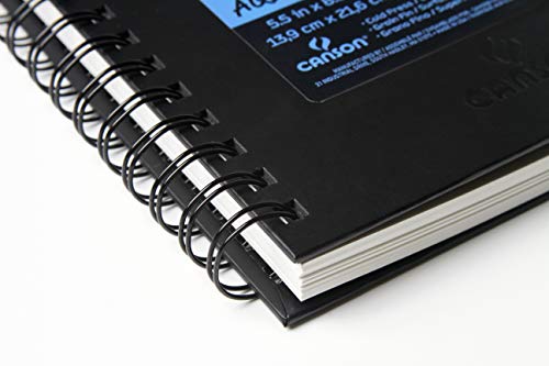Canson XL Series Watercolor Paper Art Book, White, 5.5x8.5 in - size: 5.5x8.5