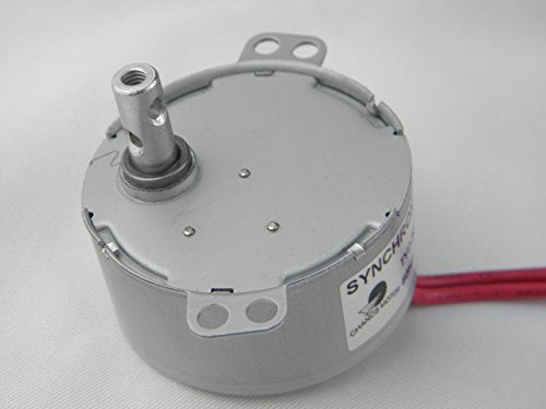 TYD-50 Small Synchronous Gear Motor 110V AC 7.5-9RPM CW/CCW Turntable Motor Brush Motor - size: 7.5/9RPM CW/CCW