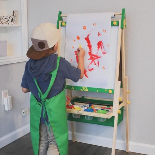 Joyooss Art Easel for Kids Easel for Toddler with Paper roll Green - color: Green Easel