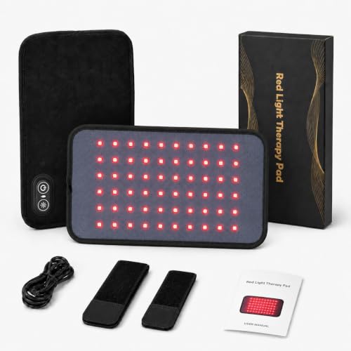 Red Light Therapy Pad for Body Pain, 11.8"x6.9" Portable Infrared Wrap - size: 11.8"x6.9"