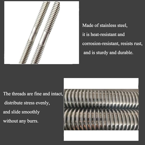 T10 10mm Lead Screw 5.91 inch / 150mm Length, Right and Left Hand Bi Direction Lead Screw with 2Pcs Brass Nuts (Acme Thread, Pitch of Screws: 2mm, Lead: 2mm, Single Start) Used in 3D Printer - size: L: 150mm / 5.91 inch, style: T10 x 2