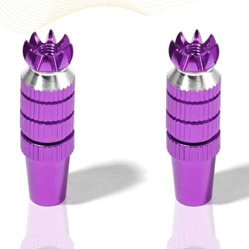 2pcs RC M3 Transmitter Stick Ends Controller Thumb Rocker for Futaba - color: Purple
