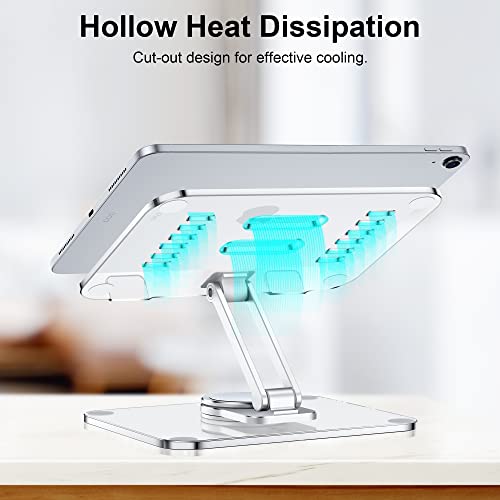CreaDream Acrylic Tablet Stand for Desk with 360 Rotating Base