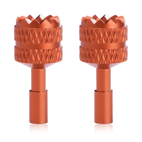 2 Pcs Mini 4 Pro/Mini 3 Pro Joysticks, Detachable Aluminum Alloy Drone Joysticks Compatible with DJI 3 Pro/4 Pro/Mini 4 Pro/Air 3 /Mavic 3 Pro RC 2 Remote Controller Replacement Accessories (Orange) - color: Orange