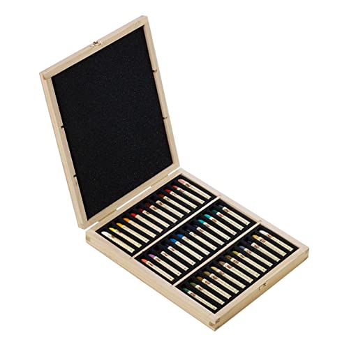 SENNELIER Oil French Pastel for Professional Artists, Wooden Box Set of 36