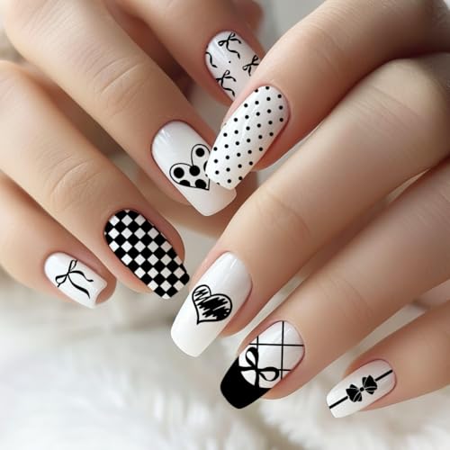 3Pcs Bow Nail Stamping Plate Set Girly Elements Romantic Heart Shape Stainless Steel Nail Stamp Templates Clear Silicone Nails Stamping with Stamper Scraper for Manicure Printing - style: Bow