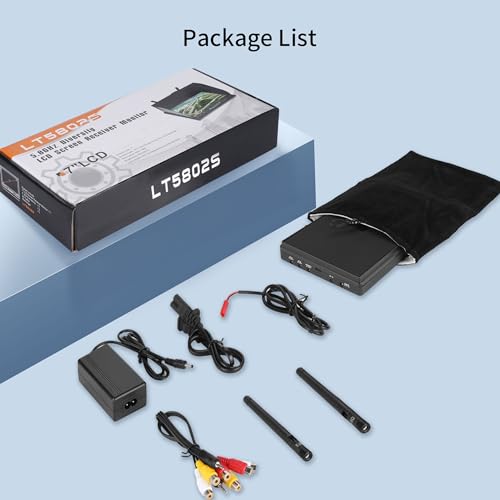 SPEEDY BEE 7Inch Portable FPV Monitor: 5.8Ghz 7" Screen with DVR 40CH Receiver 800 x 480 LCD Display Built-in Battery for FPV