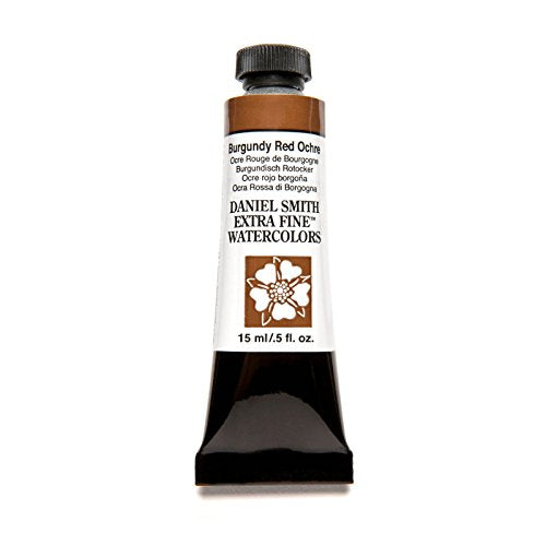 DANIEL SMITH Extra Fine Watercolor 15ml Paint Tube, Burgundy Red Ochre - color: Burgundy Red Ochre