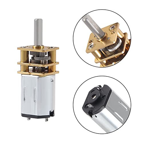 3PCS DC 6V 30RPM Speed Reduction Motor N20 3mm Shaft Mini Metal Gearwheel Gear Motor with Full Metal Gearbox Micro Motor for RC Car, Robot Model, DIY Engine Toys - size: 30RPM, style: 6V