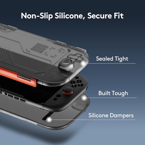 JEMDO Slim Protective Carrying Case for Nintendo Switch 2 Only, Shockproof, Dustproof & Portable Hard Shell, Travel Cover with Raised Joystick Guard, Charge-Through Port, Secure Lock & Wrist Strap - style: Console Case
