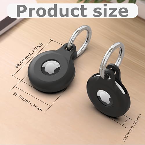 Case for AirTag 2nd Gen 2026 & 1st 2021, Silicone AirTag Holder with 3M Adhesive Sticker, Stick-On Air Tag Mount for TV Remote Control, Flexible Remote Finder Tracker Case (1)