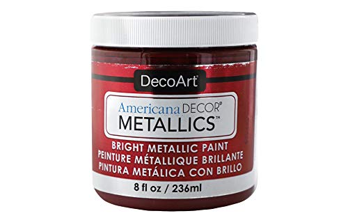 Decoart DECADMTL-36.15 AmericanaDecoMetallic8ozGarnet, None - color: Garnet, size: 8 Fl Oz (Pack of 1)