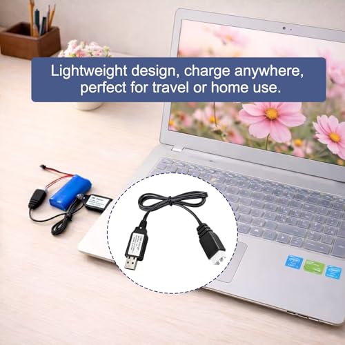 USB Charger Cable Replacement for 7.4V 2S LiPo Battery XH-3P Plug RC Car