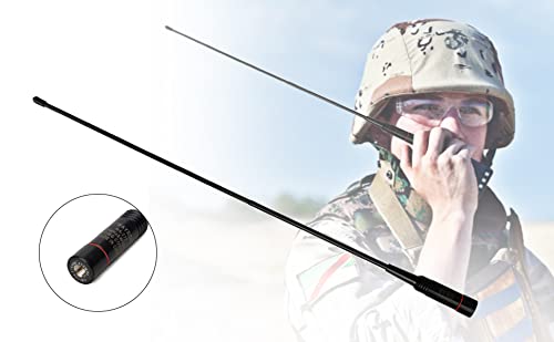 TWAYRDIO 2Pack Dual Band Whip Antenna SMA Male for Yaesu Vertex TYT Icom HT