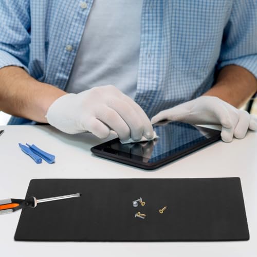 Hemobllo Magnetic Screw Mat for Electronics Repair - Professional Tool Project Pad & Screw Holder for Cell Phone, Laptop, and Tablet Repair Work - Flexible Rubber Magnet Organizer