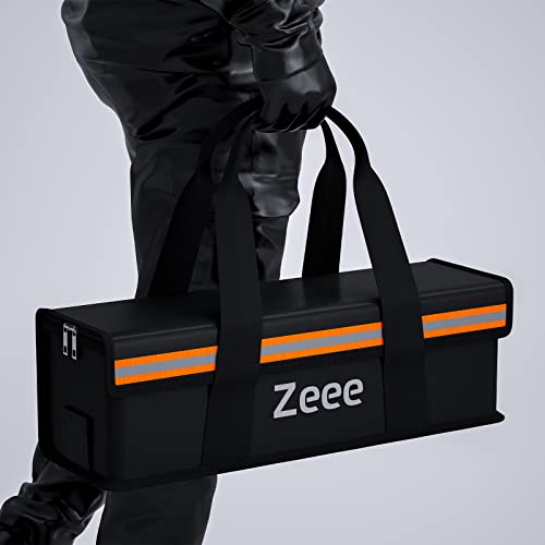 Zeee Lipo Safe Bag Ebike Battery Fireproof Charging Bag (19.3*5.9*5.9in)