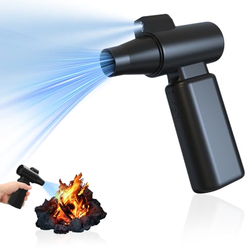 Compressed Air Duster,3 Gear Adjustable Electric Air Duster Cordless,Jet Dry Blower Replace Air Can - No Canned Air Duster,Rechargeable Air Blower, Violent Fan,Brushless Motor
