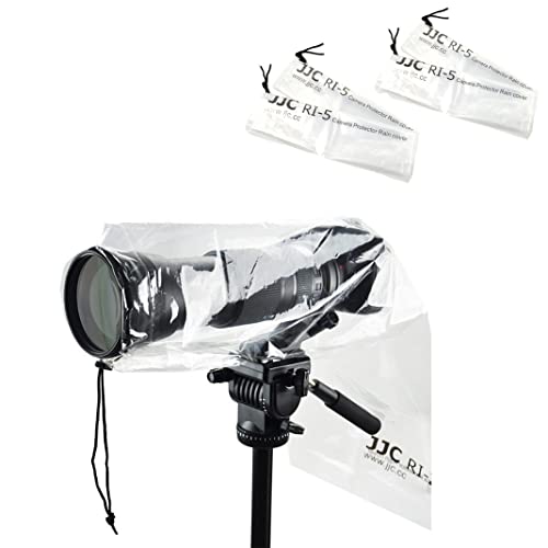 JJC Camera Rain Cover Sleeve for DSLR w/Lens up to 18", Waterproof, 4-Pack - color: 4-Pack