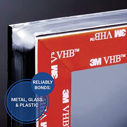 3M 1/2-5-RP32 VHB Tape 0.5 in width x 5 yd length (1 Roll),Gray
