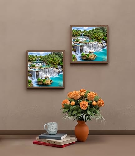 Diamond Art Kits for Adults,Waterfall SceneryDiamond Painting13.8X13.8inch - color: KM1049-1