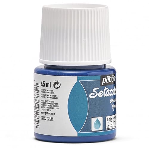 Pebeo Setacolor Opaque Fabric Paint, 45ml, Blue Jean - color: Blue Jean, size: 1.52 Fl Oz (Pack of 1)