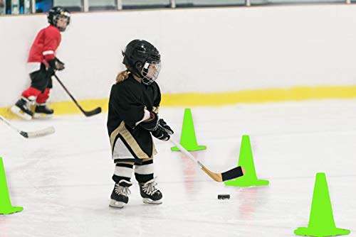 9 Inch Plastic Training Traffic Cones, Sport Cones, Set of 10/12/24 - color: 24 Pack Green