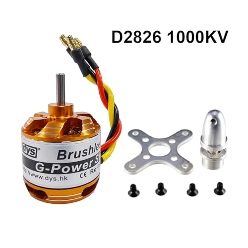 DYS D2826 2200KV/1400KV/1000KV/930KV Brushless Outrunner Motor 2-3S for Multicopter RC Aircraft Fixed-Wing UAV(D2826 1000KV) - color: D2826 1000KV