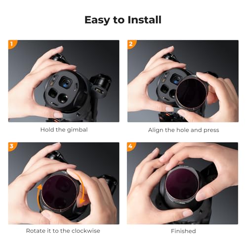 K&F CONCEPT 4 Pack ND/PL Filter Set Compatible with DJI Mavic 4 Pro