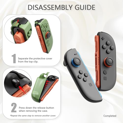 PlayVital Protective Case for Nintendo Switch 2 with Extra Stand & Thumb Grip Caps | Split Design, Dockable Hard Cover Shell for Nintendo Switch 2 | Solid Color Series, Chameleon Green Purple - color: Chameleon Green Purple