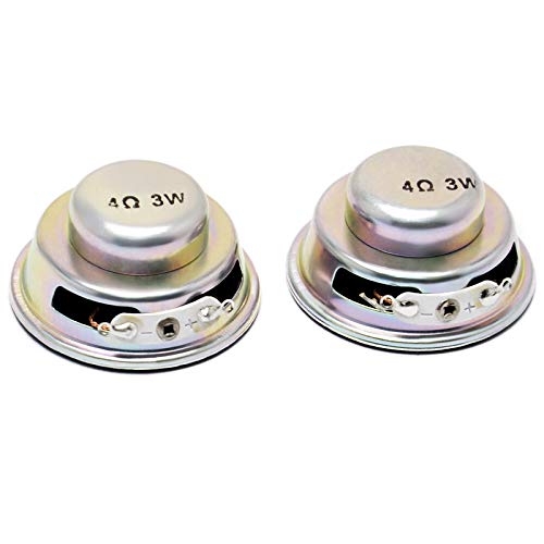 Gikfun 4Ohm 40mm Diameter 3W Full Range Audio Speaker Stereo Woofer Loudspeaker for Arduino (Pack of 2pcs) EK1794