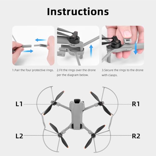 CAPART Propeller Guard for DJI Mini 5 Pro, Quick-Release Protector for Prop Blade Anti-Collision Protection Bumper Guard