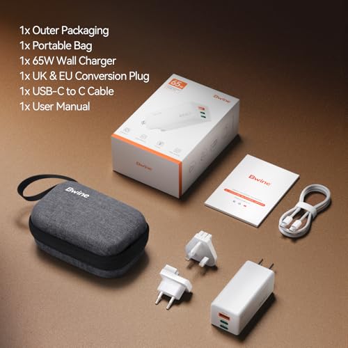 Bwine F7GB2 Pro 4k 3-Axis Gimbal Drone + 65W 3-Port Fast Charging Blocks, Universal Travel Adapter Kit