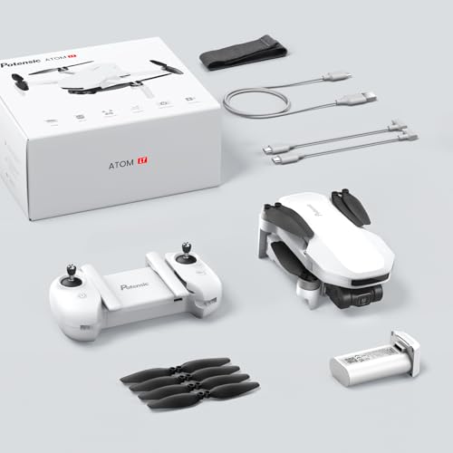 Potensic ATOM LT GPS Drone Under 249g, 2 Batteries 80 Mins, EIS 2.5K Camera, 4KM FPV Transmission, Brushless Motor, Auto Return, SurgeFly, Entry Level Foldable Drone for Adults Beginner, Expansion Kit