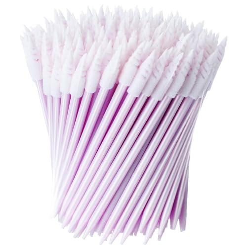 Chinco 200 Pcs Cleaning Swabs 2.56'' Sponge Tip Swabs Sticks Purple - color: Purple