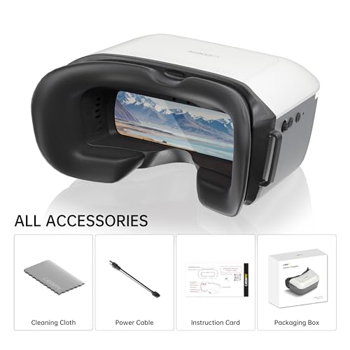 CADDXFPV Walksnail Ascent HD Digital FPV Goggles – 1080P/60FPS, 58°FOV
