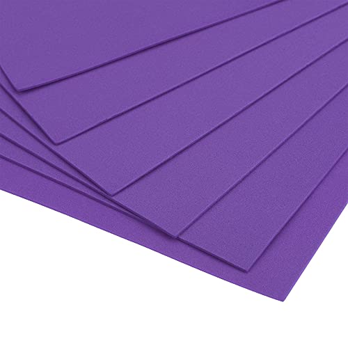 uxcell Purple EVA Foam Sheets 11 x 8 inch 1.7mm Thickness for Crafts DIY Projects, 12 Pcs - color: Purple