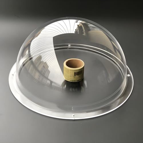 8.6 inch Acrylic Clear Dome Cover, Transparent Hemisphere Protective Glass for Surveillance Security Cameras, CCTV Replacement Plexiglass Lens Cap with a Diameter of 219mm