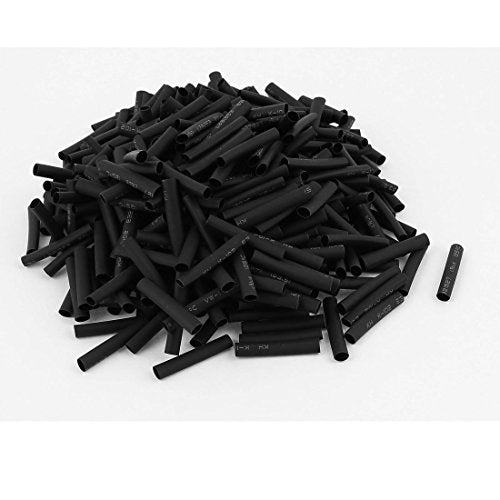 uxcell Wire Wrap Sleeve 3.5mm Dia 30mm Long Heat Shrink Tubing 400pcs Black