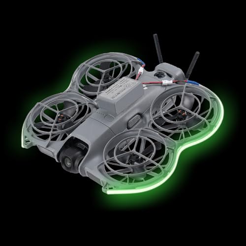 Waterproof Brightness-Adjustable Light Strip for DJI Neo2 Rechargeable LED Night Flight Lamp Belt Drones Accessories Enhanced Visibility with Vibrant Colors (Blue) - color: Blue