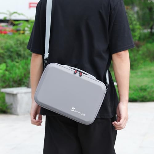 Skyreat Mini 3 / 3 Pro Case RC,Compact Small PU Waterproof Carrying Case with Shoulder for DJI Mini 3/3 Pro Drone and Battery Accessories