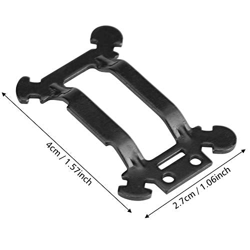 FOSA Gimbal Damping Board, Lightweight Metal Camera Shock Bracket Hanging Plate with Matched Screws for Pro Drone Replacement Accessories Black 4x2.7cm