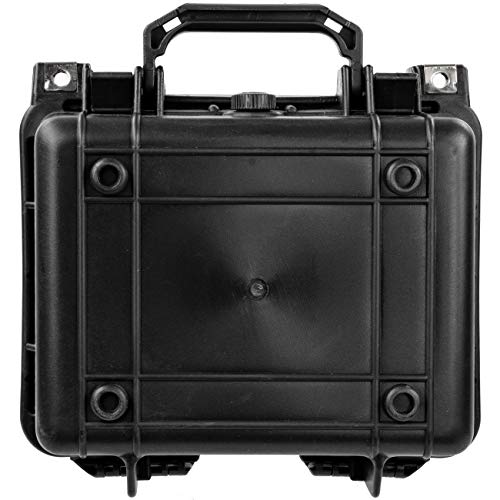 Eylar Small 10.62" Gear, Equipment, Hard Camera Case Waterproof with Foam (Black) TSA Standards - color: Black