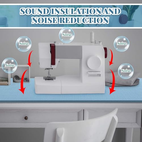 Sewing Machine Mat Pedal, 17'' X 36'' and 9'' X 14'', Light Blue - color: Light Blue, size: 17'' X 36'' and 9'' X 14''