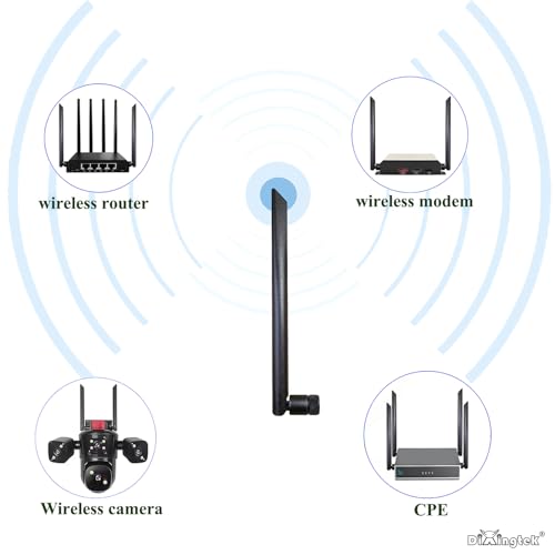 5G 4G LTE 3G 600-6000MHz RP-SMA MIMO Antenna (2-Pack)