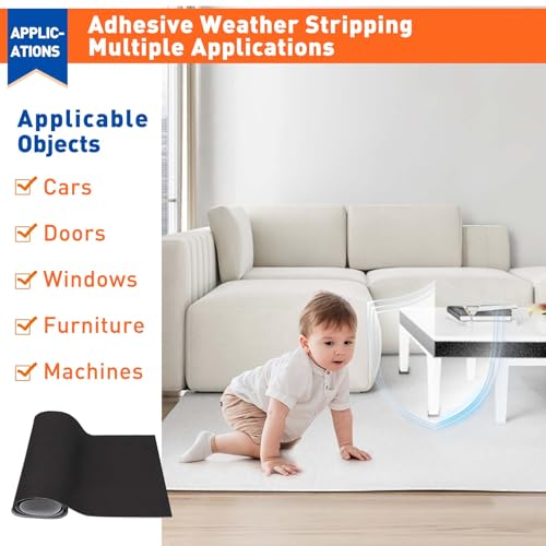 MAGZO Adhesive Sponge Neoprene Foam Padding, 1/16" Thick x 12" x 59" - size: 59In*12In*1/16In