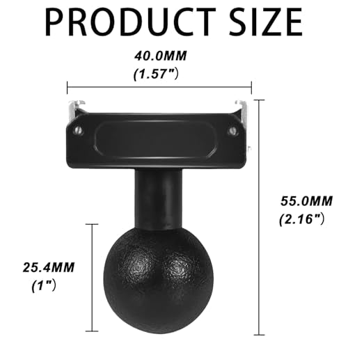 1 "Ball Mount Adapter for DJI/Action 5 Pro 4 3 DJI Osmo 360 Magnetic Quick Mount Accessories,Compatible with RAM Ball Head Mounts B Size Double Socket Arm